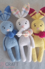 Minasscraft - Yazmina Nieblas - Bunny Pom Pom amigurumi - Free