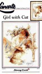 Lanarte Designs by Stoney Creek LL012 - Girl with Cat