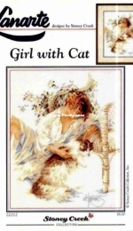 Lanarte Designs by Stoney Creek LL012 - Girl with Cat