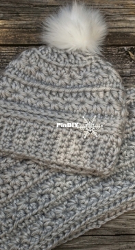 Leesas Knotty Corner - Leesa Nixon - Stargazer Beanie and Cowl