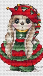Bunny Christmas Elf by Svetlana Sichkar