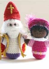 Woolytoons - Tessa van Riet Ernst - St Nicholas and black Piet - Dutch - Free