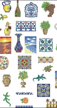World of Cross Stitching Mediterranean Sun