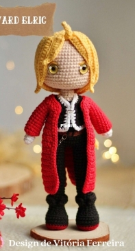 Amigurumis da Vit - Vitória Ferreira - Edward Elric - Spanish