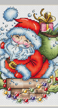 Santa Claus With Presents by Alexandra Zamorina