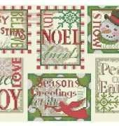 Dimensions 8827 Christmas Sayings Ornaments