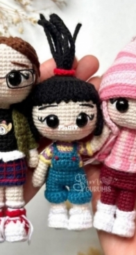 Samigurumis - Lilian Neyra Davila - Despicable Me: Agnes , Edith and Margo - Mi Villano Favorito: Agnes , Edith y Margo - Spanish