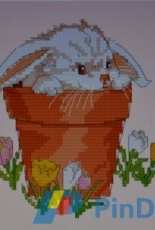 Tani211 - Rabbit and crocuses XSD