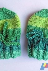 Sock Yarn Newborn Mittens by Corinne Fourcade / Corinnes Knits-Free