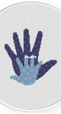Daily Cross Stitch - Hand In Hand