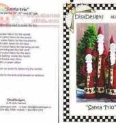 Disa Designs-DD104-Santa Trio