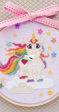 Fuzzy Fox Designs - Sparkles the Baby Unicorn by Rachel James