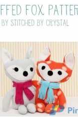 Stitched By Crystal - Stuffed Fox Pattern - Free
