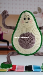 Amigurumi toy pattern - Irina Markova - Avocado yoga