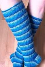 Simple 2x2 Rib Stockings by Melanie Leeb-Free