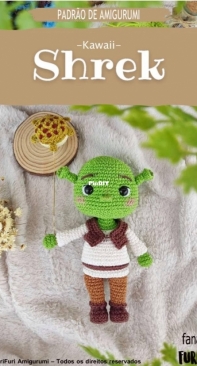 FuriFuri Amigurumi - Ana Karolina Ramalho - Shrek - Portuguese