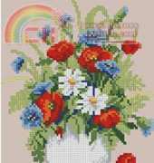 Vervaco 70.403 Vase with poppies