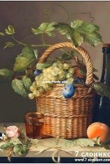 7 Elephants (7 слоников) 281 Still Life with Willow Basket, Fruit and a Rose XSD