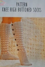 Mon Petit Violon - Vita Apala - Knee High Button Socks - English
