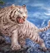 HAED HAEKAH 127 White Tiger And The Waves by Kayomi Harai