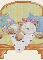 Mimi the Kitty by Helz Cuppleditch from The World of Cross Stitching TWOCS 193 XSD