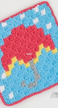 Winding Road Crochet - Lindsey Dale - April Showers C2C Graph - Free