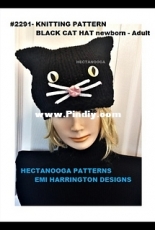 2291K- Black Cat Hat by Emi Harrington