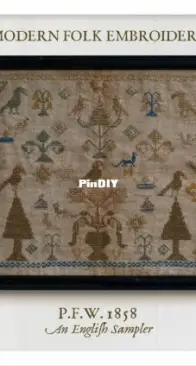 Modern Folk Embroidery - PFW 1858 - An English Sampler