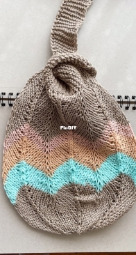 Chevron Knot Bag by Nick Davis