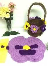 Crochet Village CV014 - Donna Harelik - Kitchen Pansies