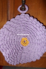 Violet Rose potholder