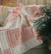 Color and Shape Design- Jody Pyott- Crocheted Blanket Hush afghan