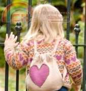 Knit-Today Pattern # KT56 - Girls Rucksack by Ruth Maddock