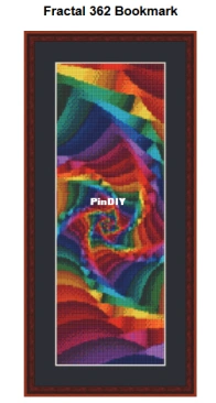 Cross Stitch Collectibles - Fractal 362 Bookmark - Free