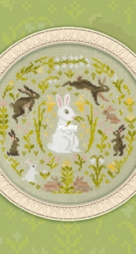 Owl Forest Embroidery - 0358-VP-B - Spring Hopping