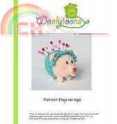 Woolytoons - Tessa van Riet Ernst - Elly the Hedgehog Pincushion - Dutch