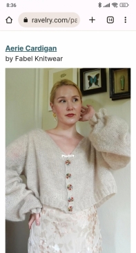 Aerie Cardigan by Helene Arnesen - Fabel Knitwear