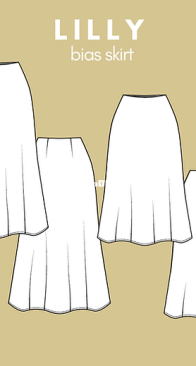 Lilly bias skirt - Sew.lala patterns