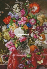Chimera -Flowers on china