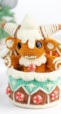 Lyra Lune Softies - Lyra Lune Designs - Ruxandra Dumitrascu / Cazacu-Zota - Gingerbread Dragon