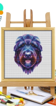 Awesome Pattern Studio - CS2103 - Mandala Black Russian Terrier XSD