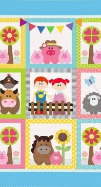 The Red Boot Quilt Company - This Little Piggy - Antonie Alexander - BOM 2019 - Free