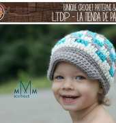 Crochet Patchwork Newsboy by Paloma Perez