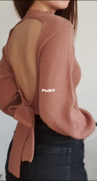 Another Open Back Top by Chrystelle Liu