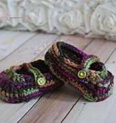 RAKJ patterns - Kristi Simpson - Rainbow Swirl Mary Janes