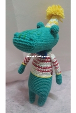 Amigurumi Pica pau crocodile
