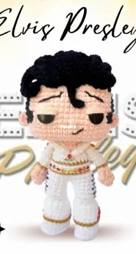 Art 13 Amigurumi - Stephany Silva - Elvis Presley