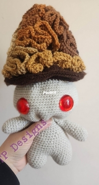 MTP Designs - Madd Tea Party Boutique - Lizzie Livett-Buchanan - Maggick the Mushroom Add On - Morel - Orange
