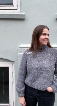 Easy Turtleneck Sweater - easy as knit