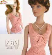 Daniel Bingham Design Studio-Knit Tank Top for 11 1/2 Doll